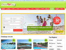 Tablet Screenshot of camping.partirpascher.com